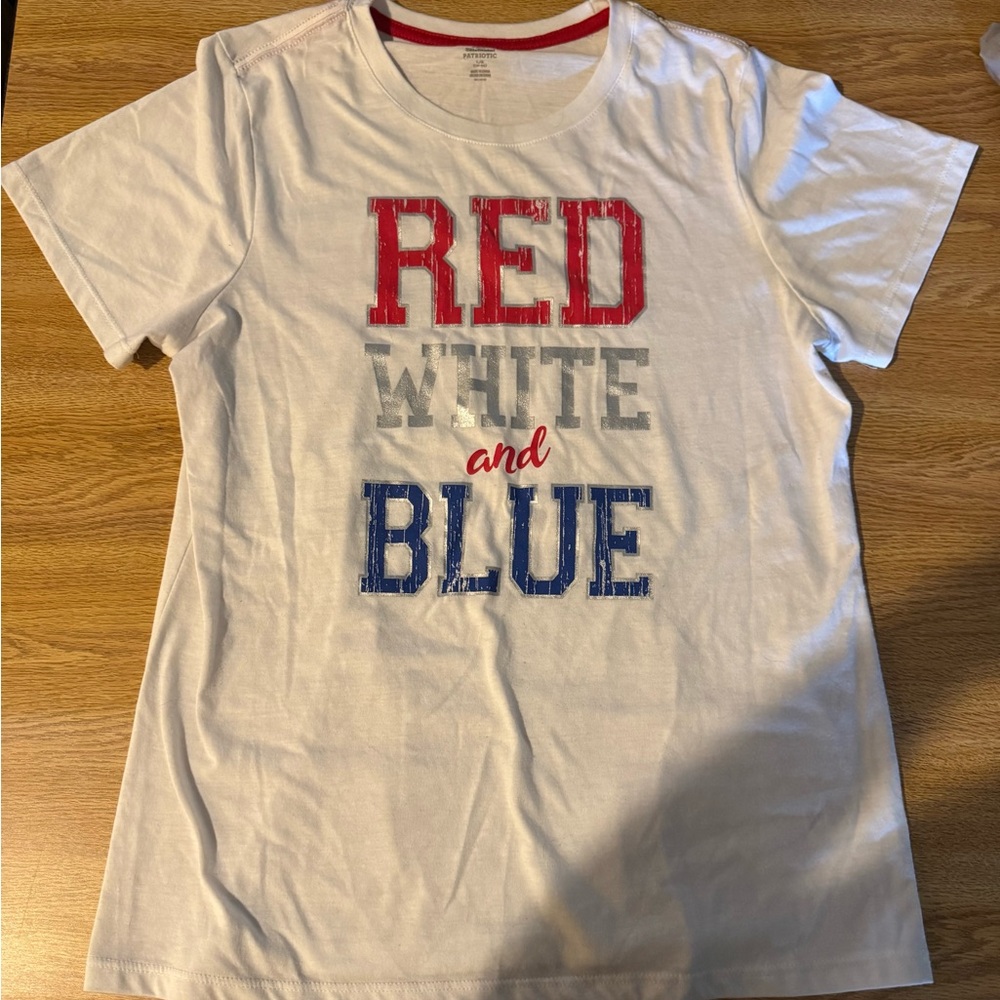 Red, White, and Blue Graphic T-Shirt